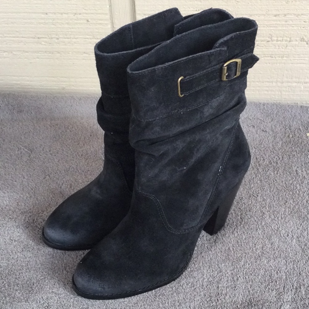 Zodiac “Pandell”  Black Suede Slouch Boots Size 7